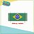 Bandeira do Brasil com dobra lateral p/ costura - 100 peças - Copa do Mundo - Imagem 1