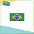 Bandeira do Brasil com dobra lateral p/ costura - 100 peças - Copa do Mundo - Imagem 2