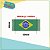 Bandeira do Brasil com dobra lateral p/ costura - 100 peças - Copa do Mundo - Imagem 3