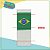 Bandeira do Brasil Clip com 3 dobras - 100 peças - Copa do Mundo - Imagem 2