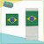 Bandeira do Brasil Clip com 3 dobras - 100 peças - Copa do Mundo - Imagem 1