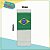 Bandeira do Brasil Clip com 3 dobras - 100 peças - Copa do Mundo - Imagem 3