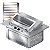 Churrasqueira Cooktop Elétrica de embutir 70x48x30cm 127V - Imagem 1