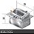 Churrasqueira Cooktop Elétrica de embutir 70x48x30cm 127V - Imagem 4