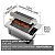 Churrasqueira Cooktop Elétrica Digital de embutir 70x48x30cm 127V - Imagem 4