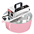 Misturador eletrico 10 litros Bivolt (panela automatica) 50/60 HZ Rosa - Imagem 1