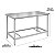 SARO Mesa de Bancada Inox com Prateleira – 100, 120, 150 e 190 cm - Imagem 2