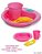 Kit Alimentação Infantil rosa - Imagem 1