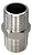 Niple duplo Hioda  1/2 NPT Niquelado - Imagem 2