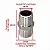 Niple duplo Hioda  1/2 NPT Niquelado - Imagem 4