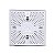 Tampa Dreno de Fundo Herbinject  em ABS -15x15 c/ caxilho - BRANCO - Imagem 1