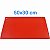 Tabua De Corte Placa (PEAD) 50x30cm Polietileno Vermelho - Imagem 1