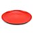 Prato em Melamina Profissional Vermelho 20cm Clink - Imagem 1