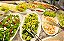 Pegador de Massas Macarrão Frutas Carnes Sushi Petiscos Porções Em Inox 29cm Com Garra - Imagem 4