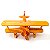 Avião Pequeno Biplano de Madeira Artesanal Decorativo – Miniatura Vintage - Imagem 4