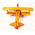 Avião Pequeno Biplano de Madeira Artesanal Decorativo – Miniatura Vintage - Imagem 7