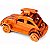 Fusca Em Madeira Artesanal Pequeno 20CM - Decoração Colecionador - Imagem 3