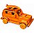 Carro Jeep Trolle Trilha Em Madeira Artesanal Pequeno 19cm - Decoração Colecionador - Imagem 2