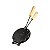 Forma Waffle Assadeira giratória em Ferro Fundido Para Fogão A Lenha desenho coração 24cm - Imagem 1