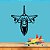Adesivo Decorativo Avião Militar - Imagem 1