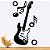 Adesivo Decorativo Guitarra - Imagem 1