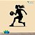 Adesivo Decorativo Basquete Feminino - Imagem 1
