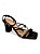 Sandália Off Line Preta Strass - Imagem 1