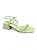 Sandália Your Shoes Verde Água Salto Baixo - Imagem 1