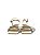 Sandália Your Shoes Off White Strass - Imagem 2