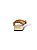 Sandália Your Shoes Caramelo Metal Dourado - Imagem 4
