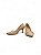 Scarpin Your Shoes Nude Spikes Dourado - Imagem 3