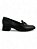 Mocassim Comfortflex Preto Salto Fivela Dourada - Imagem 1