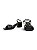 Sandália Your Shoes Preta Metal - Imagem 3