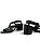 Sandália Your Shoes Preto Veneto Cruzada - Imagem 4