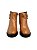 Bota Perlatto Caramelo Cano Médio 2 Zípers - Imagem 3