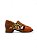 Sandália Your Shoes Caramelo Coral e Onça - Imagem 1