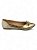 Sapatilha Your Shoes Dourada Bico Fino - Imagem 1
