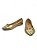 Sapatilha Your Shoes Dourada Bico Fino - Imagem 3