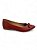 Sapatilha Your Shoes Vermelho Couro Bico Fino - Imagem 1