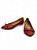 Sapatilha Your Shoes Vermelho Couro Bico Fino - Imagem 3