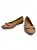 Sapatilha Your Shoes Nude Couro Bico Fino - Imagem 3