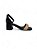 Sandália Your Shoes 365 Preto Tira Nude - Imagem 1