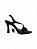 Sandália Your Shoes Preta Bico Folha - Imagem 1