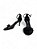 Sandália Your Shoes Preta Salto Fino - Imagem 3