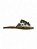 Rasteira Your Shoes Onix Aplique de Metal - Imagem 1