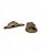 Rasteira Your Shoes Tramado Dourado - Imagem 3