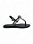 Rasteira Your Shoes Flor Preta Tira Traseira - Imagem 1