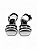 Sandália Your Shoes Banco e Preto - Imagem 2
