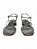 Sandália Your Shoes Prata Salto Médio - Imagem 2