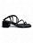 Sandália Your Shoes Tiras Pedras Onix Salto Médio - Imagem 1